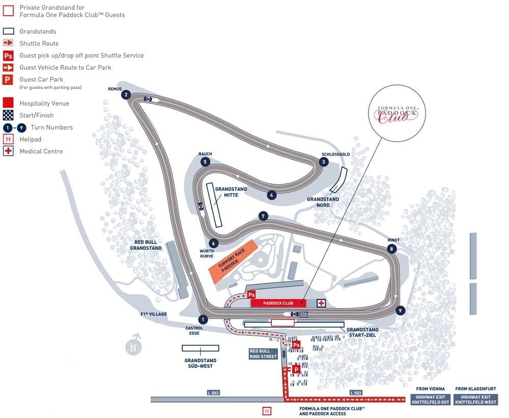 kaart van Bahrain gp
