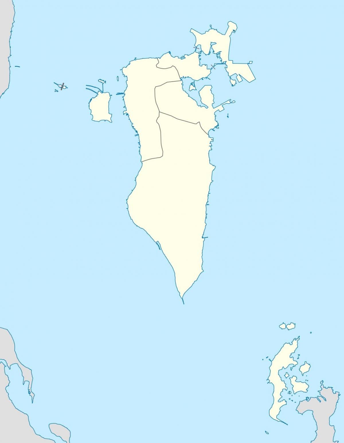 kaart van Bahrain kaart vector
