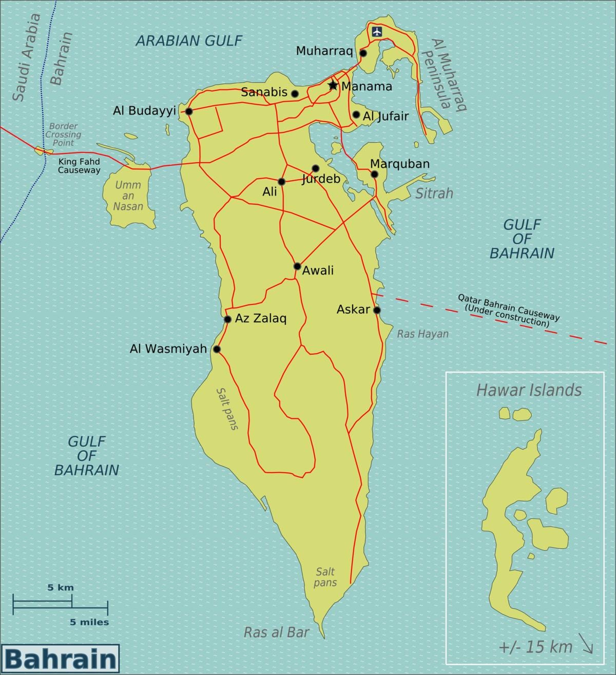 Bahrain internasionale lughawe parkering map