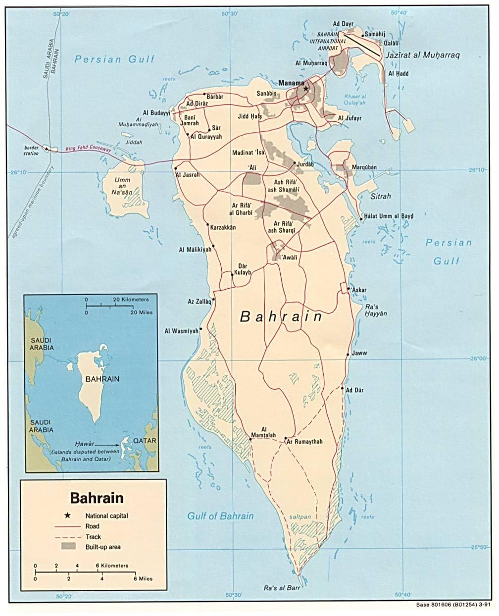 kaart van die uitstalling pad Bahrain