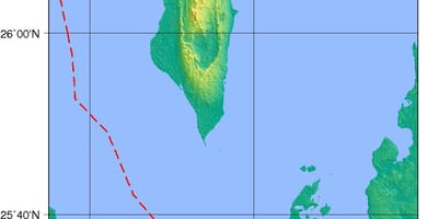 Kaart van Bahrain fisiese