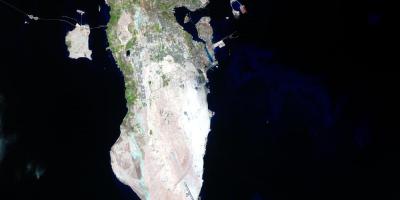 Kaart van Bahrain satelliet