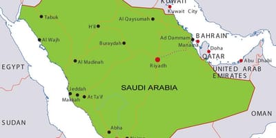 Kaart van die universiteit van Bahrain
